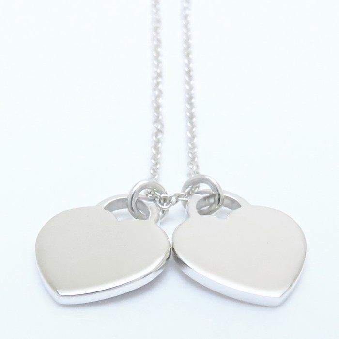 ティファニー リターントゥ ダブルハート ネックレス Ag925 レッド ティファニー リターントゥダブルハート ネックレスレッド