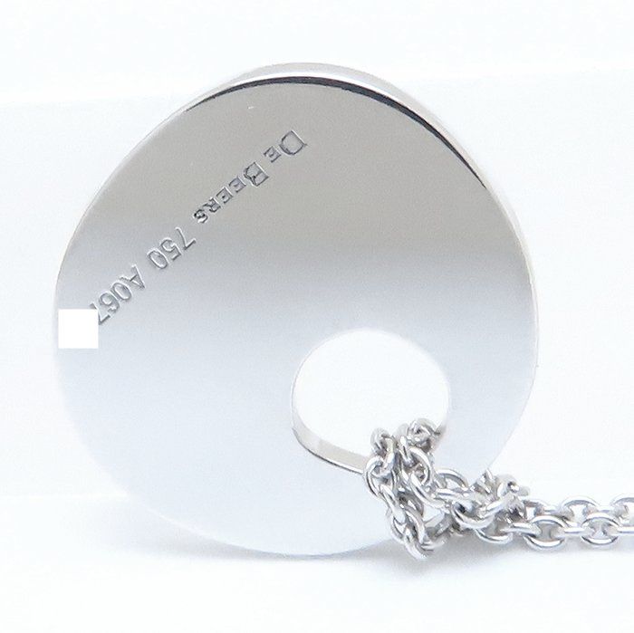 De Beers デビアス ダイヤモンド ネックレス K18WG ホワイトゴールド