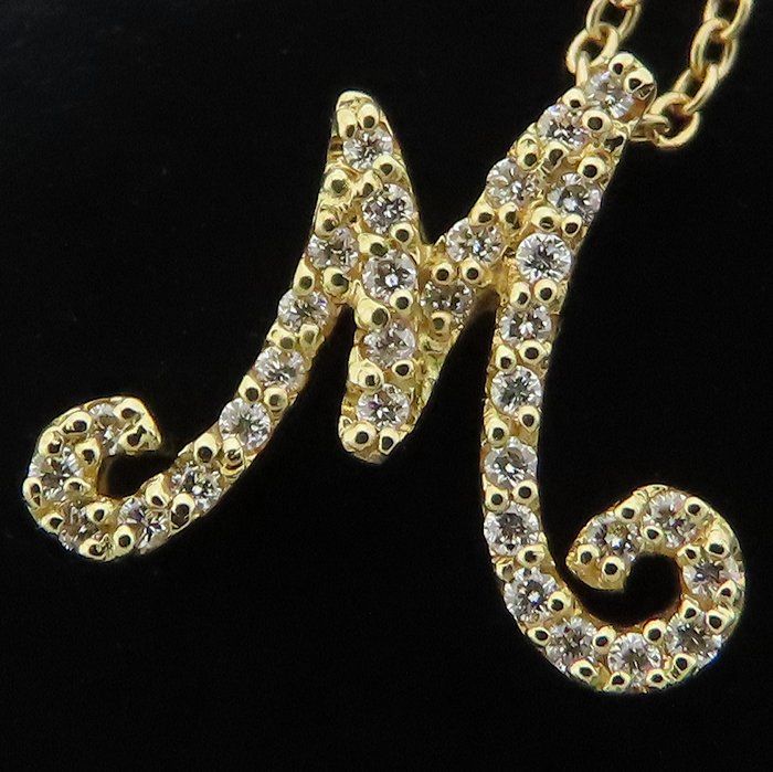 Ponte Vecchio ポンテヴェキオ イニシャル ネックレス M ダイヤモンド