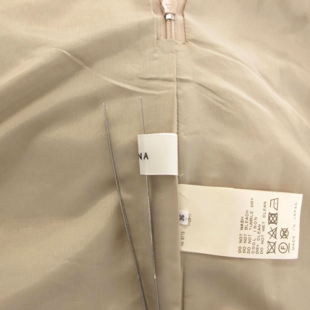イエナ IENA 美品 オールインワン サロペット ワイド リネン混 36 ベージュ /YJ