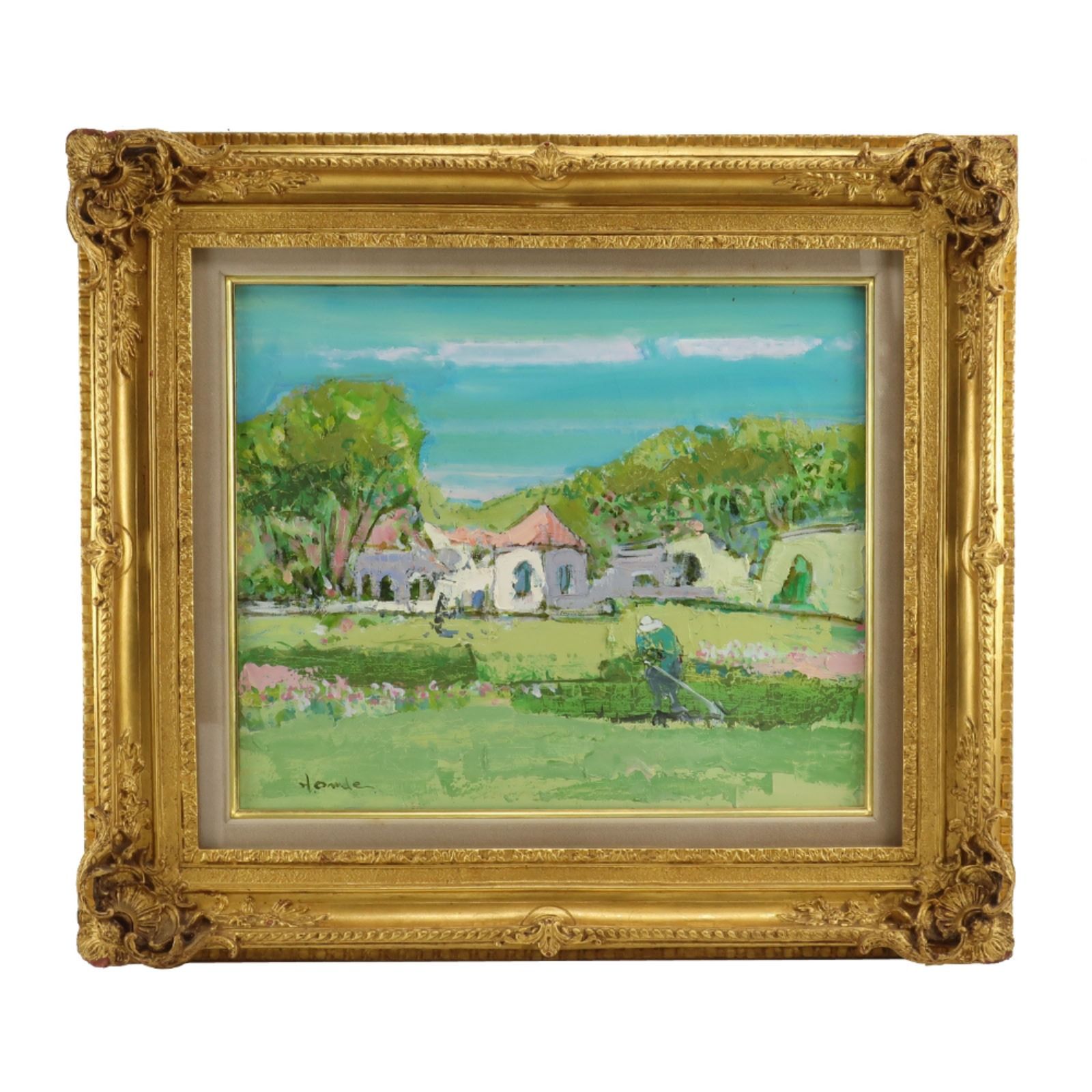 大前 博士 マドリード近郊 風景画 油絵 _ 絵画