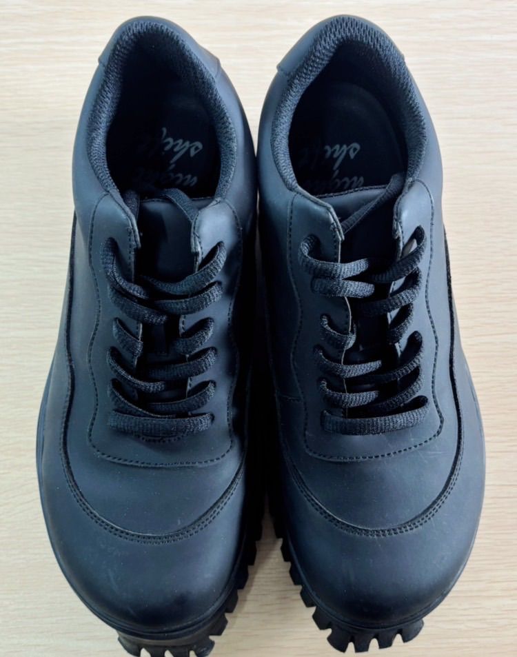 mikiosakabe ミキオサカベ 厚底 レースアップシューズ ブラック - メルカリ