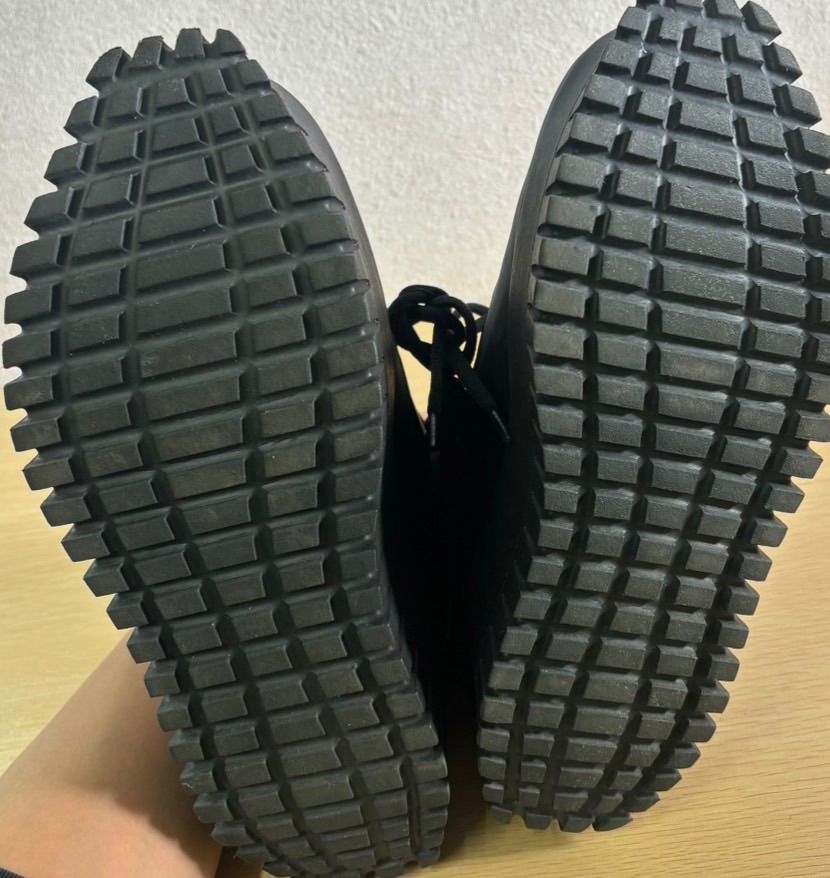 mikiosakabe ミキオサカベ 厚底 レースアップシューズ ブラック - メルカリ