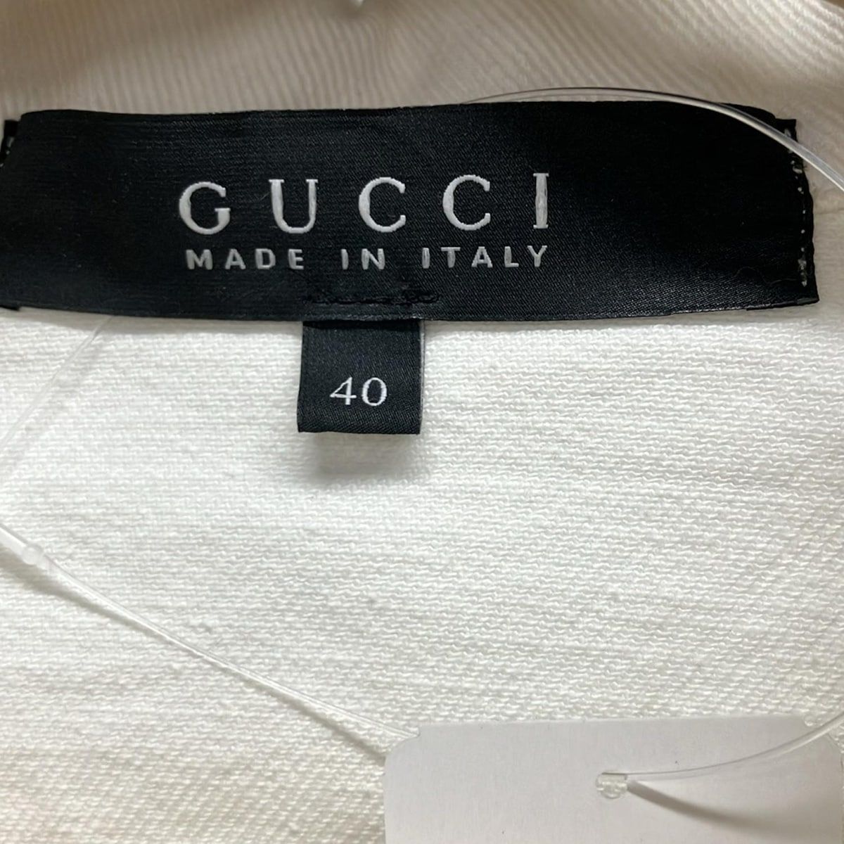 GUCCI(グッチ) Gジャン サイズ40 M レディース - 172310 XZ028 白 長袖