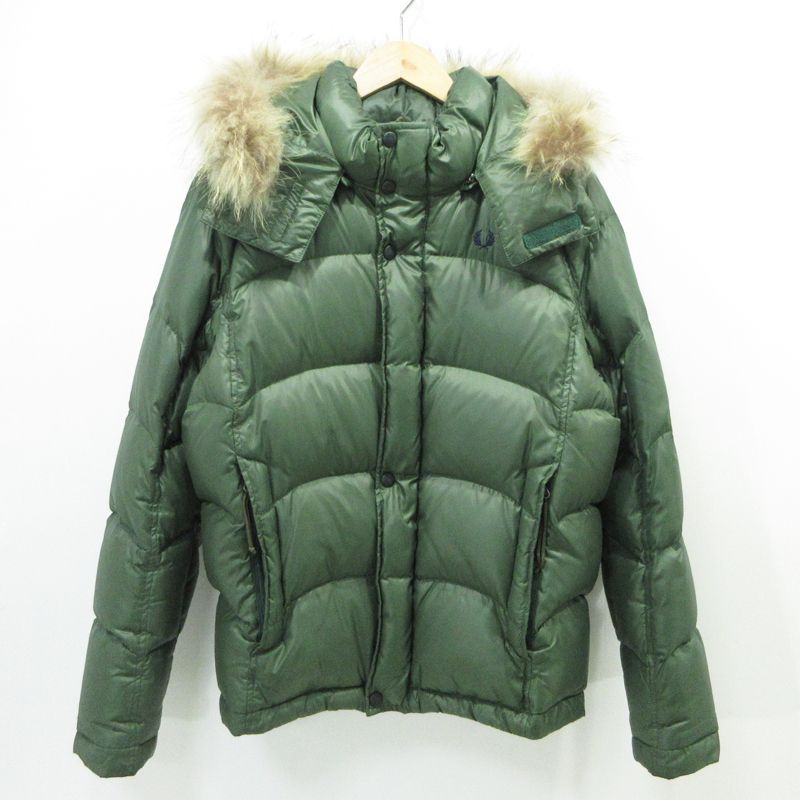 FRED PERRY 緑ダウン M