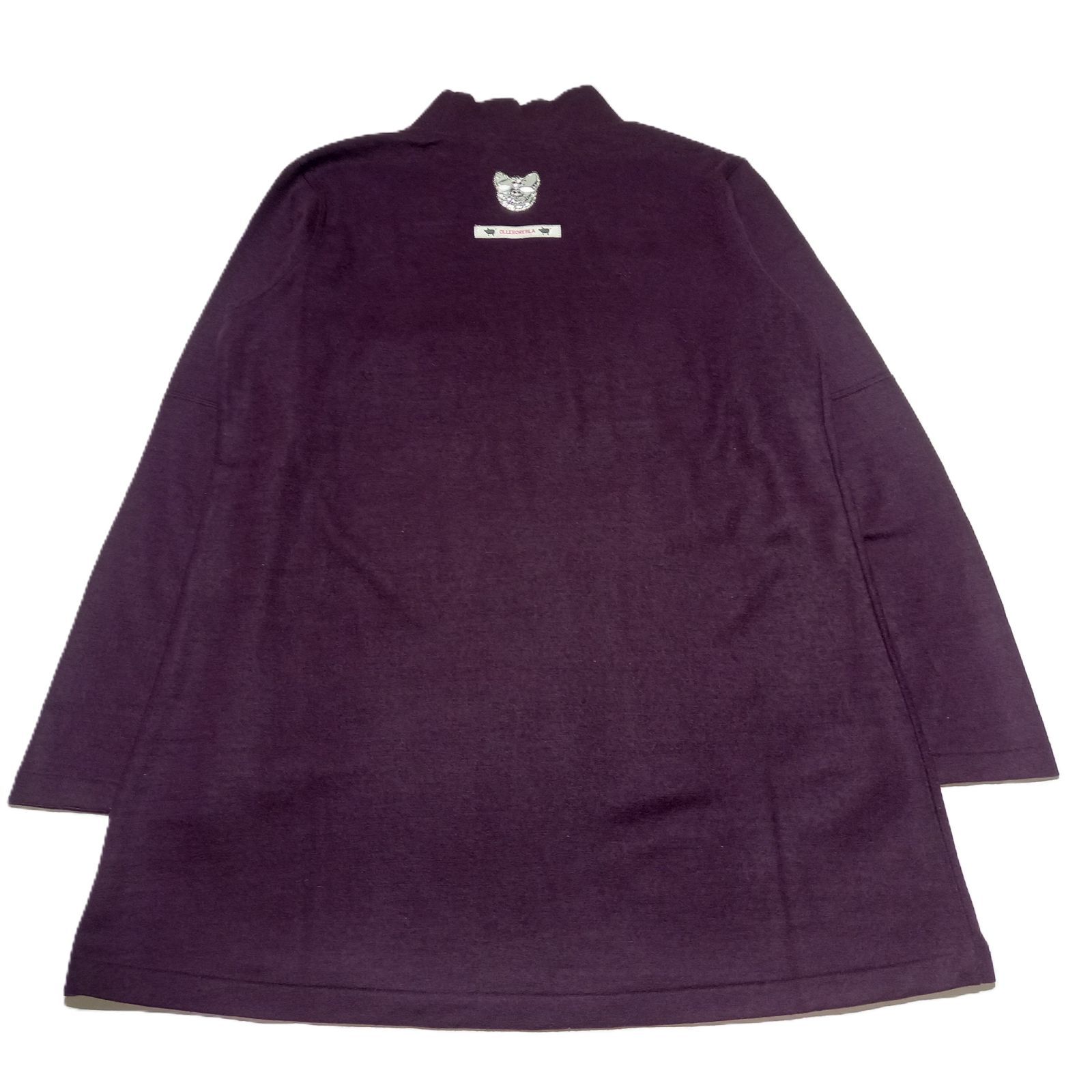 アルベロベロ オレボレブラ ウール ロングカットソー 豚 ぶた パープル