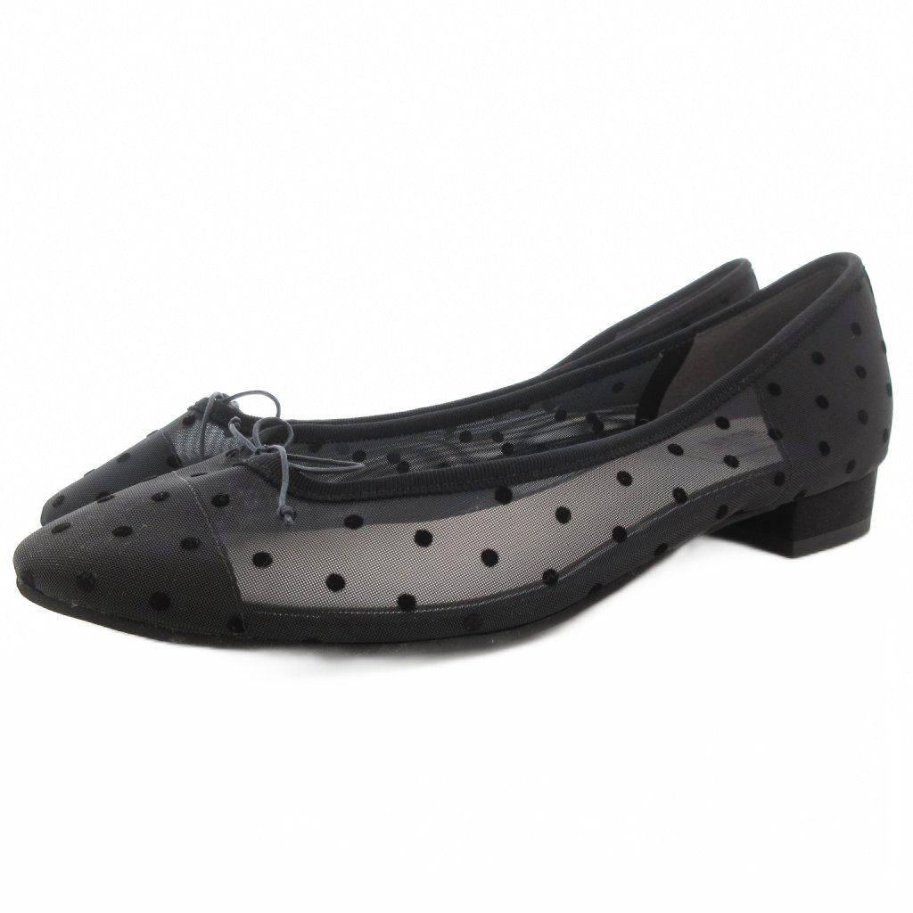 ルタロン Le Talon GRISE バレエシューズ パンプス シアー ドット柄