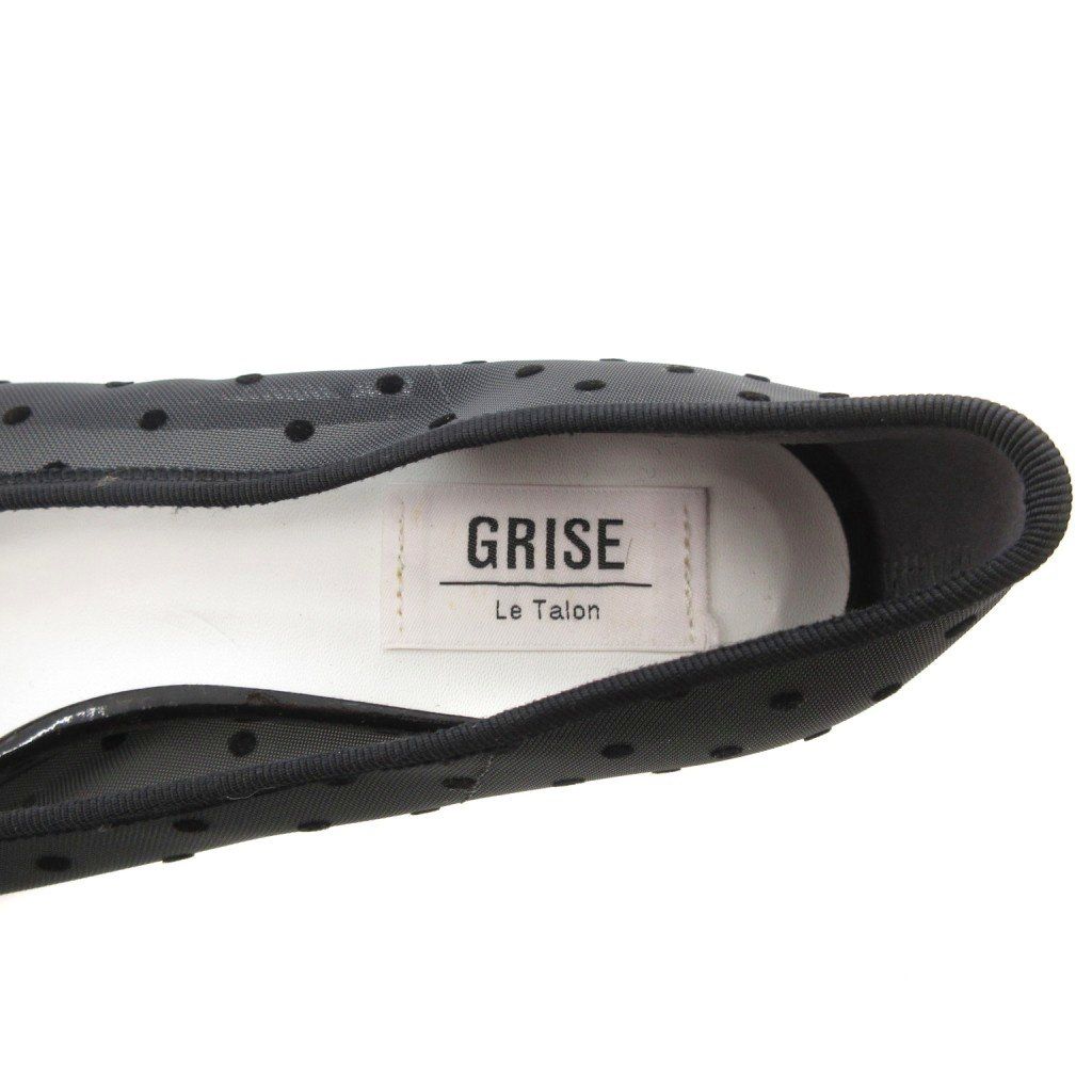 ルタロン Le Talon GRISE バレエシューズ パンプス シアー ドット柄