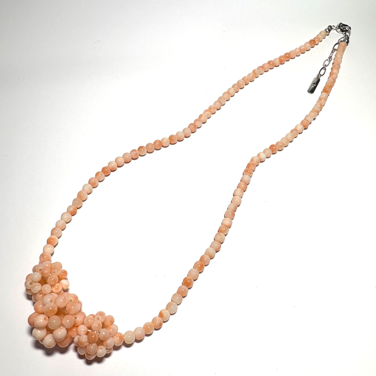 天然桃珊瑚の枝デザイン帯留め（シルバーメッキ金具）楽天市場】≪1年 