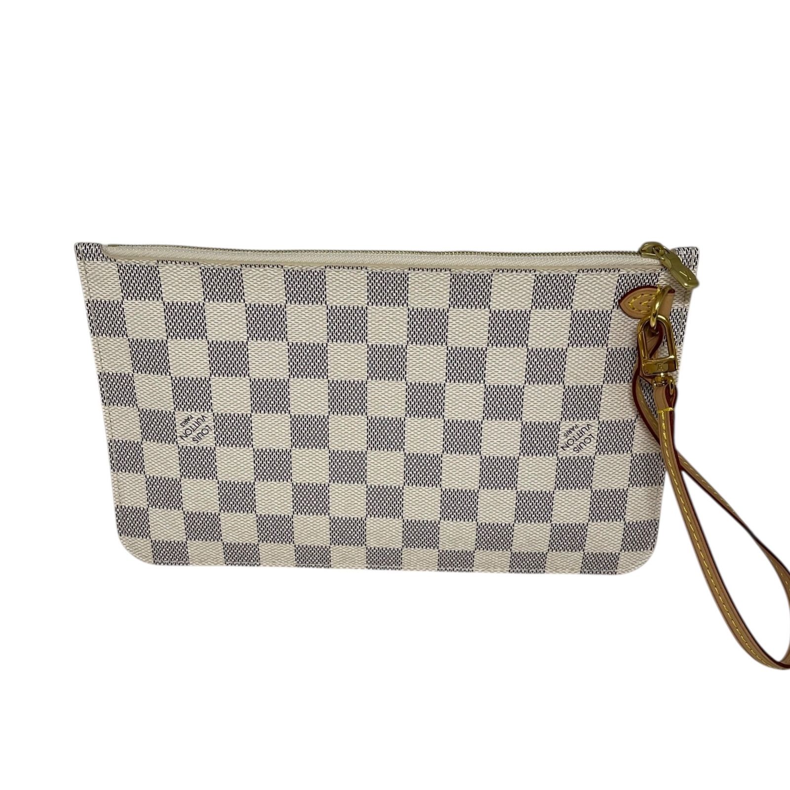 LOUIS VUITTON【ルイ・ヴィトン】ダミエ ネヴァーフルのポーチ - メルカリ