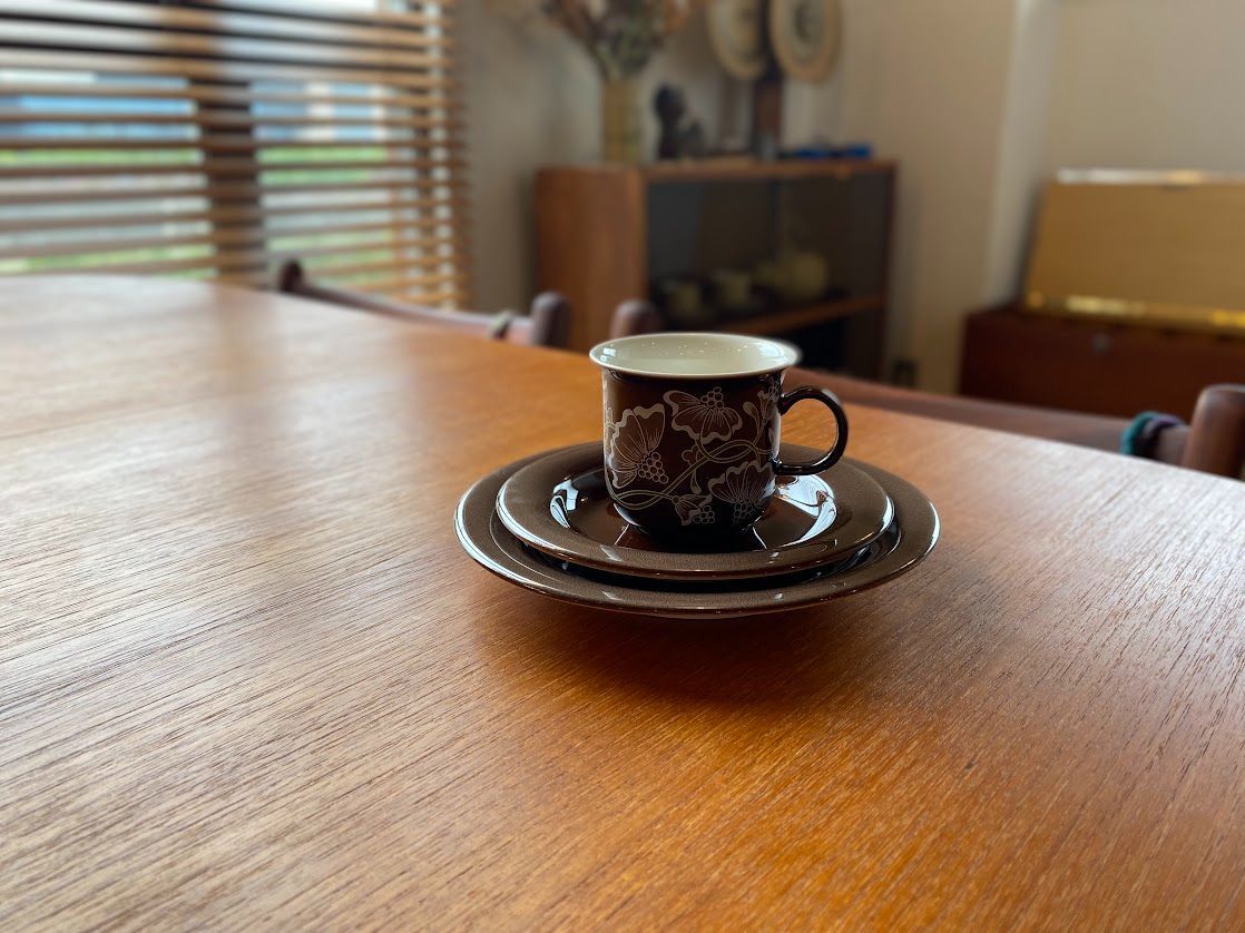 1980-1984 s ヴィンテージ RABIA アラビア ARCTICA アークティカ Kastanja カスタンヤ カップ-ソーサートリオ