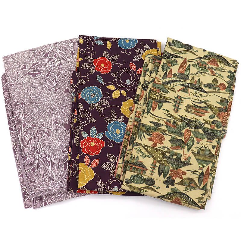 訳あり 着物 素材セット紬 染め紬 3枚セット 手芸 リメイク用