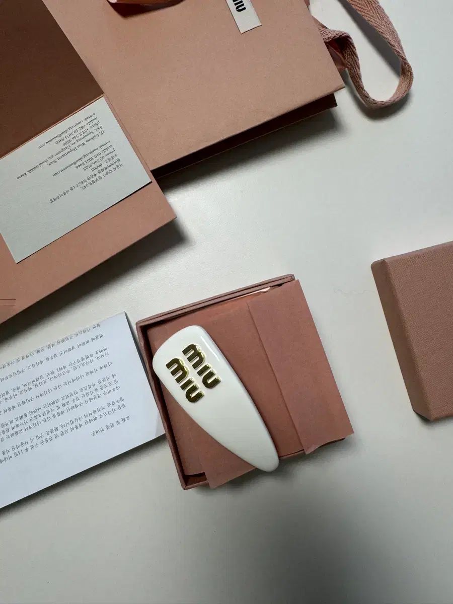 ミュウミュウヘアクリップ 白 フルセット