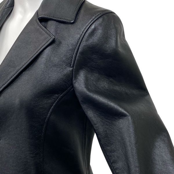 美品　SAINT LAURENT PARIS　レザージャケット　ブラック ◇ サンローランパリ SAINT LAURENT PARIS レザージャケット レザー