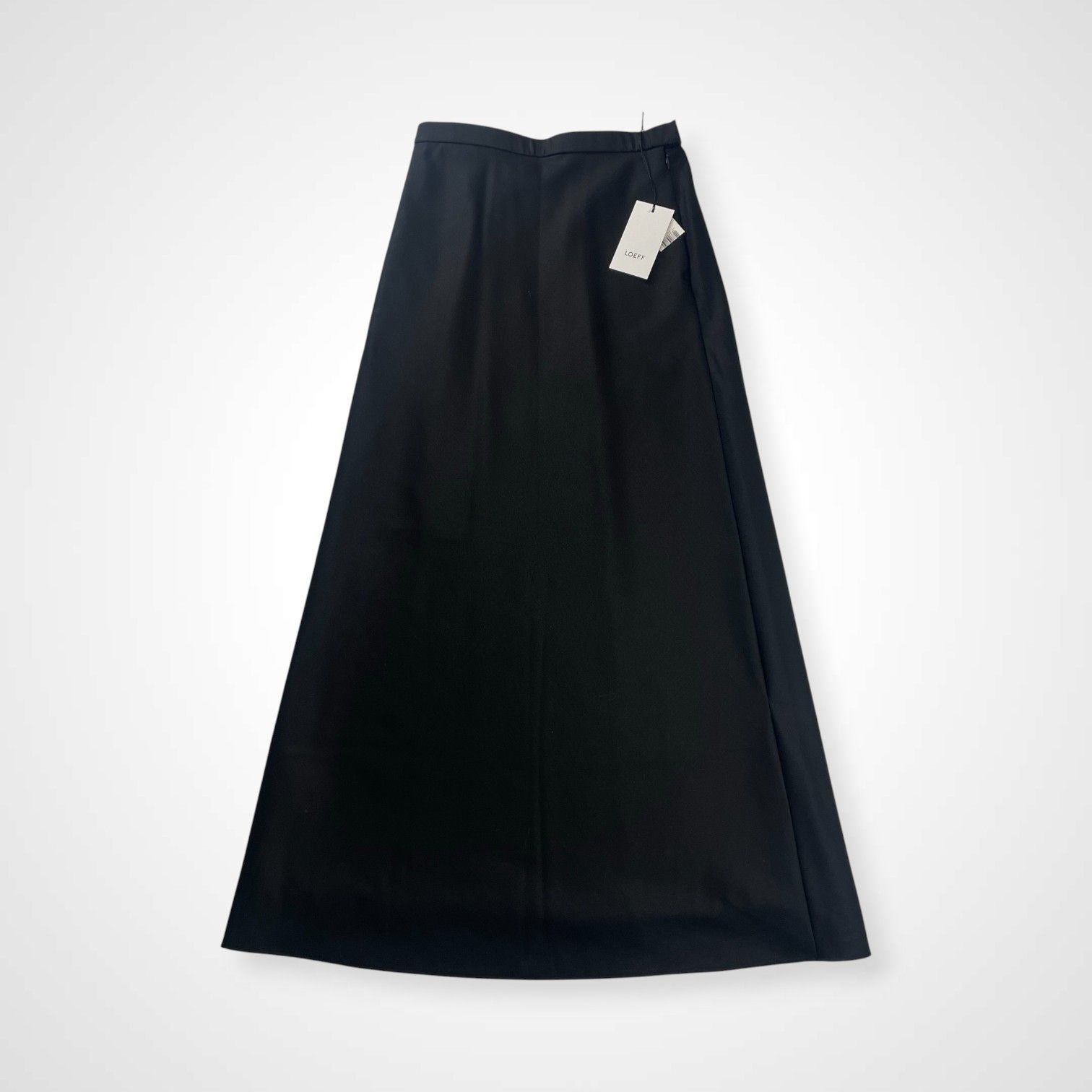 LOEFF ISETAN SALON別注 ロエフ 伊勢丹 LF W GABA TUBE SK ギャバジンウールスカート 参考定価 28 000 tax SIZE 1