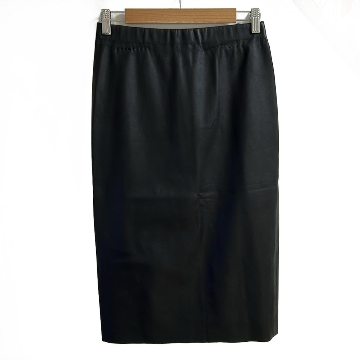 S Max Mara マックスマーラ ロングスカート サイズS レディース 黒 フェイクレザー