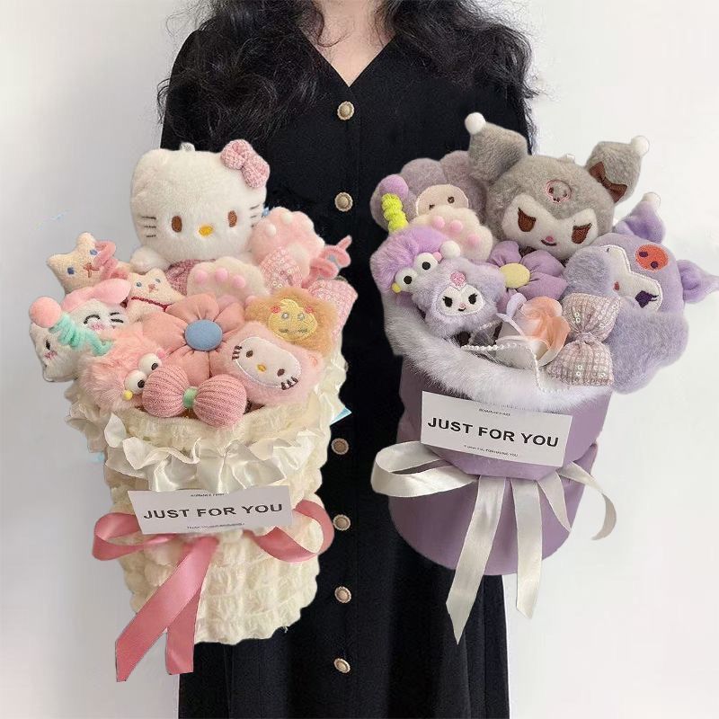 大人気】ハローキティ ぬいぐるみブーケ - 誕生日プレゼントに最適
