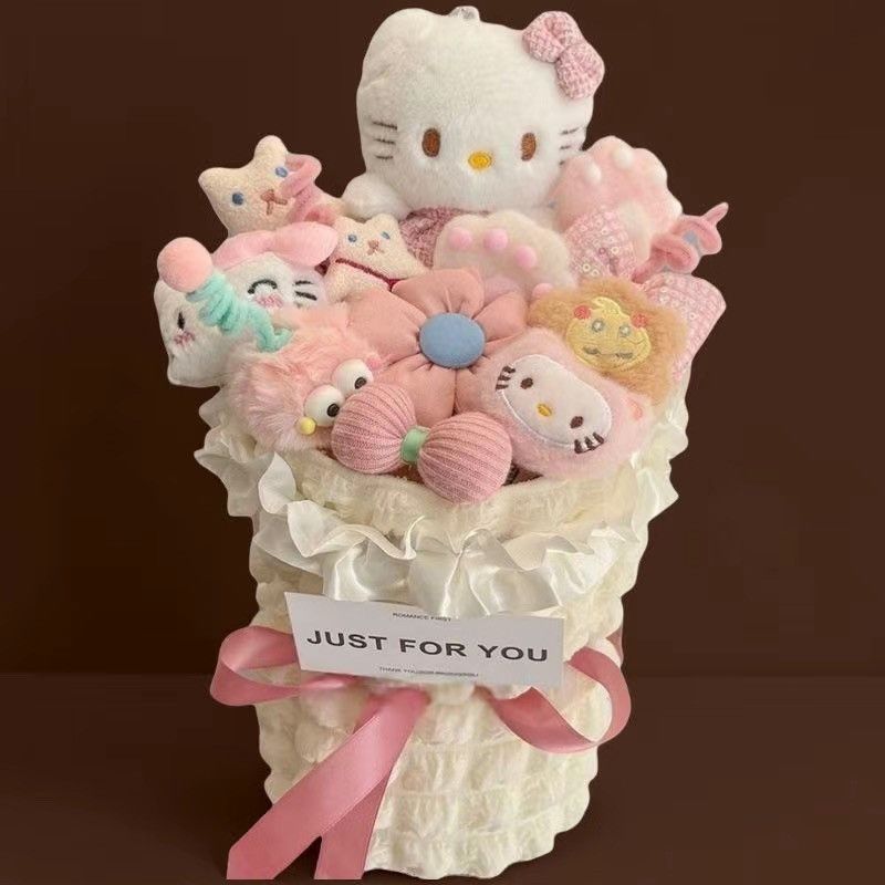 ハローキティぬいぐるみブーケレア物 大人気】ハローキティ ぬいぐるみブーケ - 誕生日プレゼントに最適