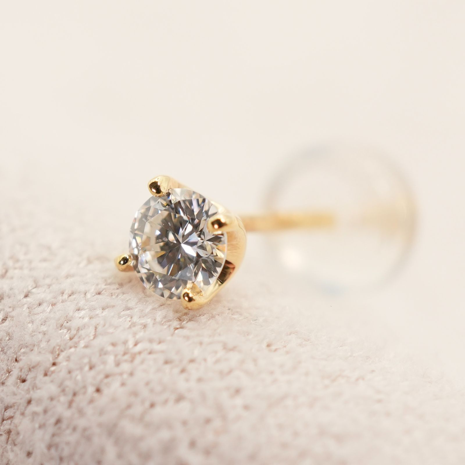 Vendome Aoyama　K18 ダイヤモンド ピアス 片耳のみ ヴァンドーム青山 K18 ダイヤ 0.1ct 片耳 ピアス/25-2450S - メルカリ