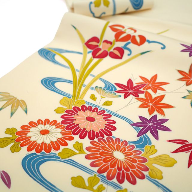 名古屋帯　塩瀬　インコ　正絹 楽天市場】塩瀬名古屋帯 京友禅 仕立て付き 水色 正絹 染め帯 お茶会