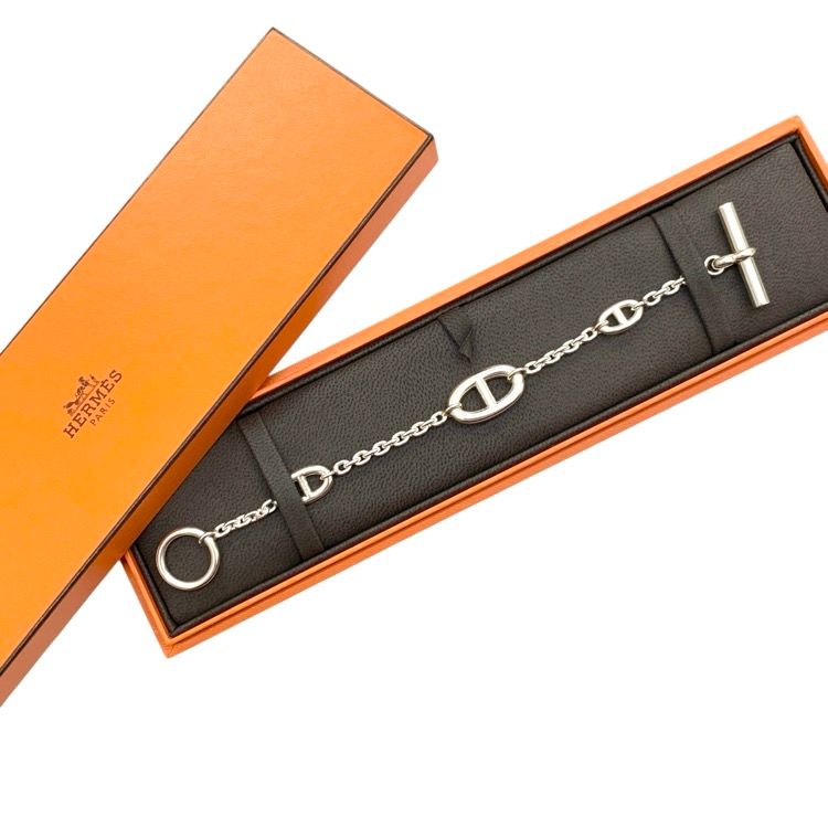 HERMES エルメス Chaine d Ancre シェーヌダンクル ファランドールブレスレット Ag 925 LG