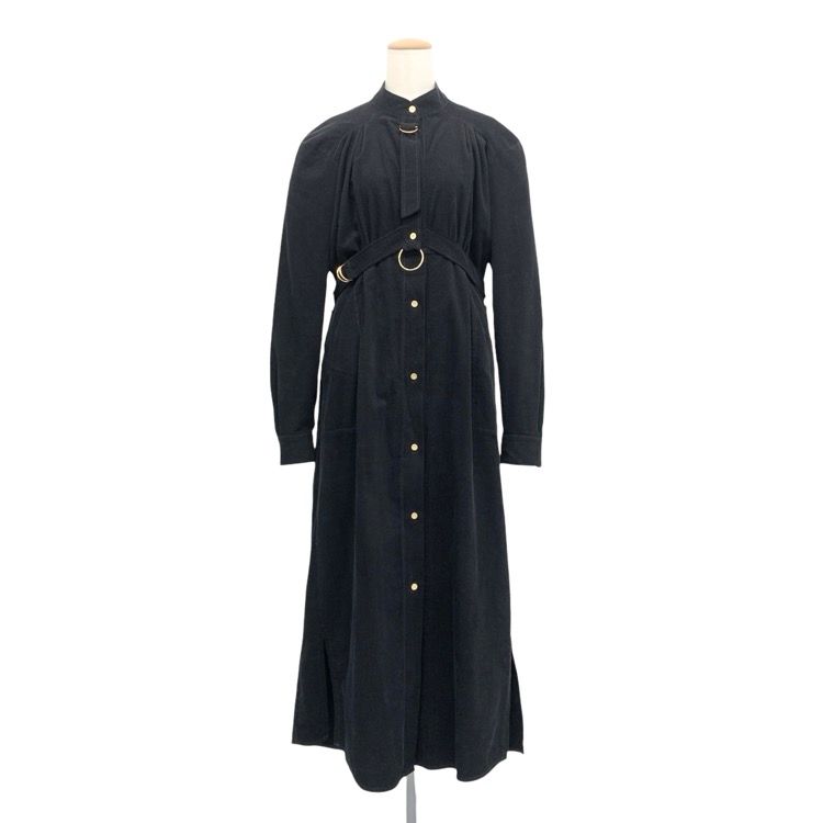 フォトコピュー DESIREE コーデュロイ ワンピース ブラック 38 222 DSR