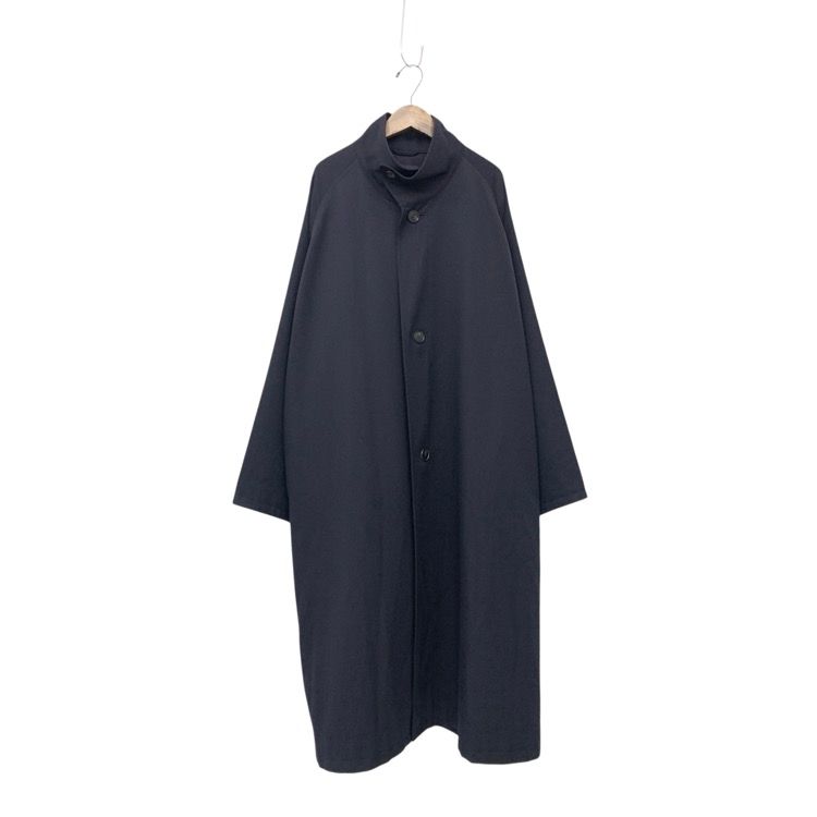 CABaN キャバン ウールギャバジンスタンドカラー コート ネイビー M 59