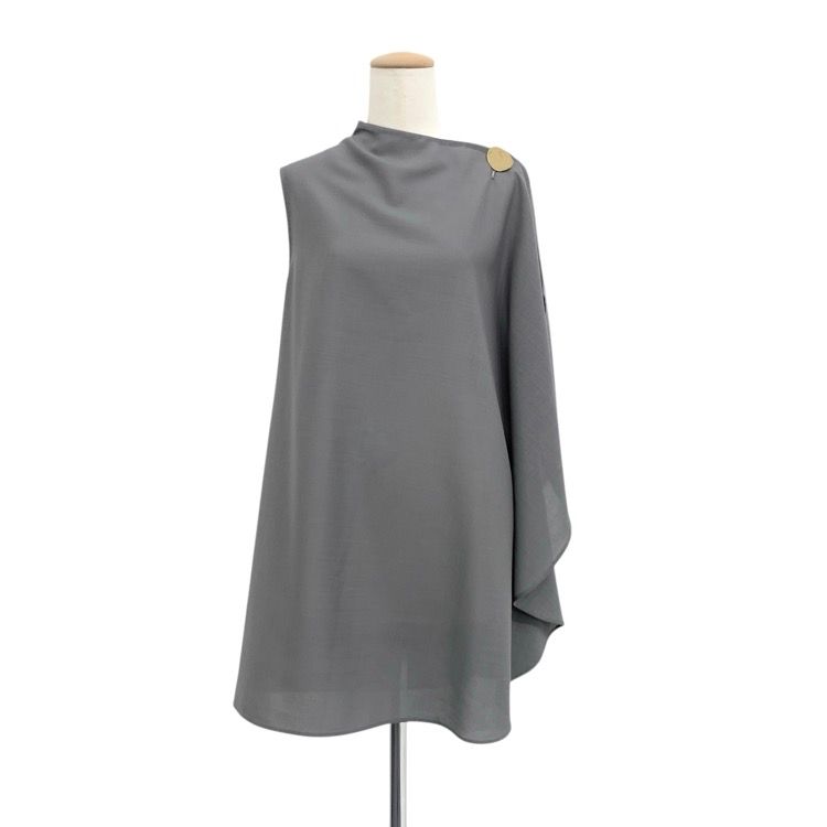 ハルノブムラタ LEVI メタルボタン ブラウス グレー 36 ANT 16