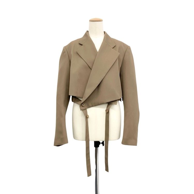 UJOH ウジョー クロップドジャケット ベージュ 3 U742-J04-100