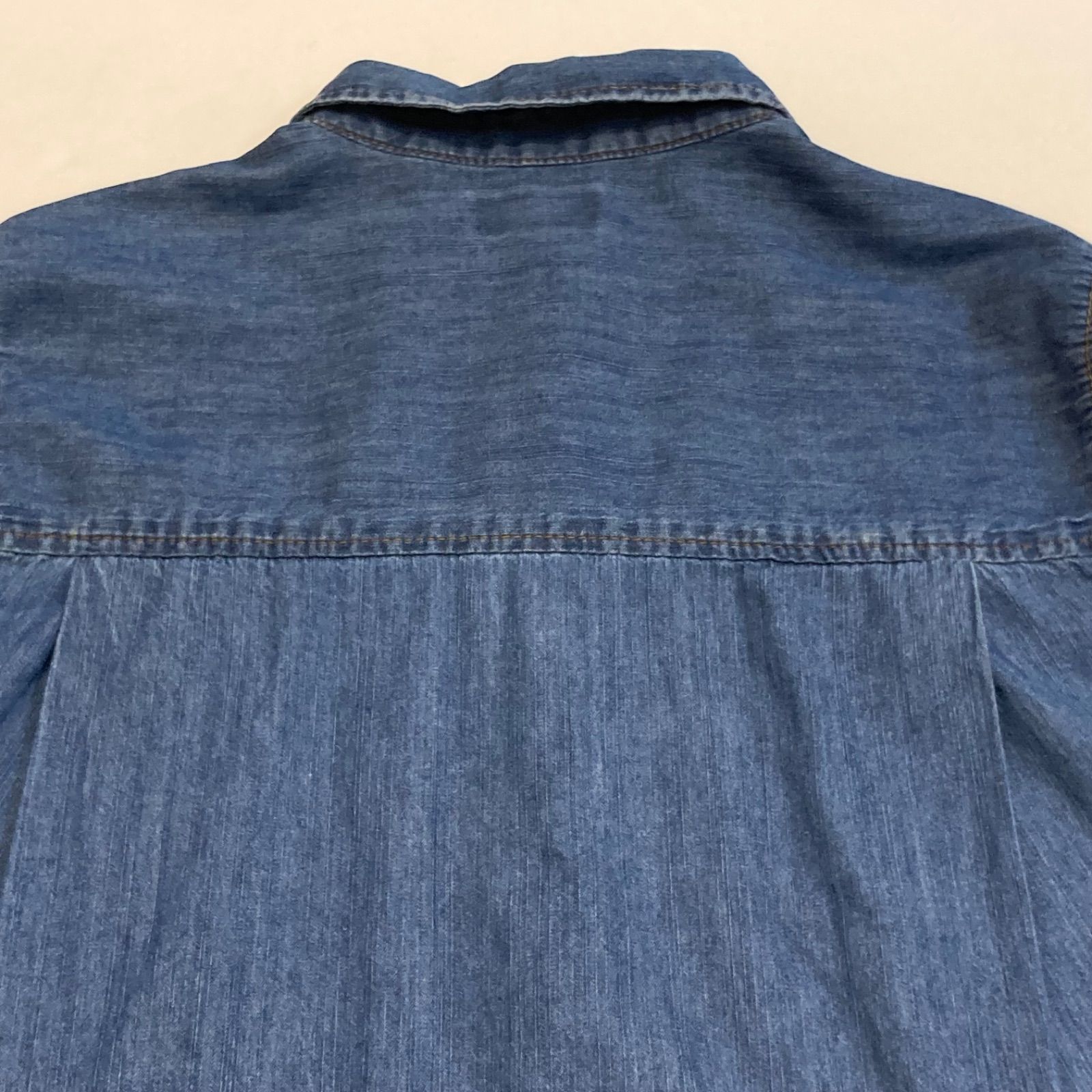 美品 IENA イエナ ライトオンスデニム ベーシックシャツ インディゴ 