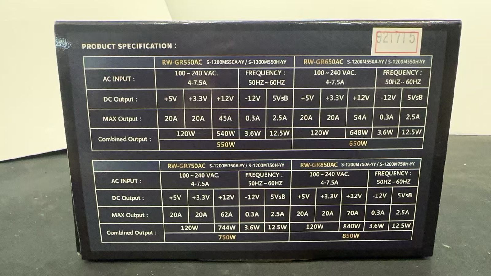  REALITYシリーズ 850 W 80 PLUS G 全面モジュラー電源 921715 電源ユニット PCパーツ