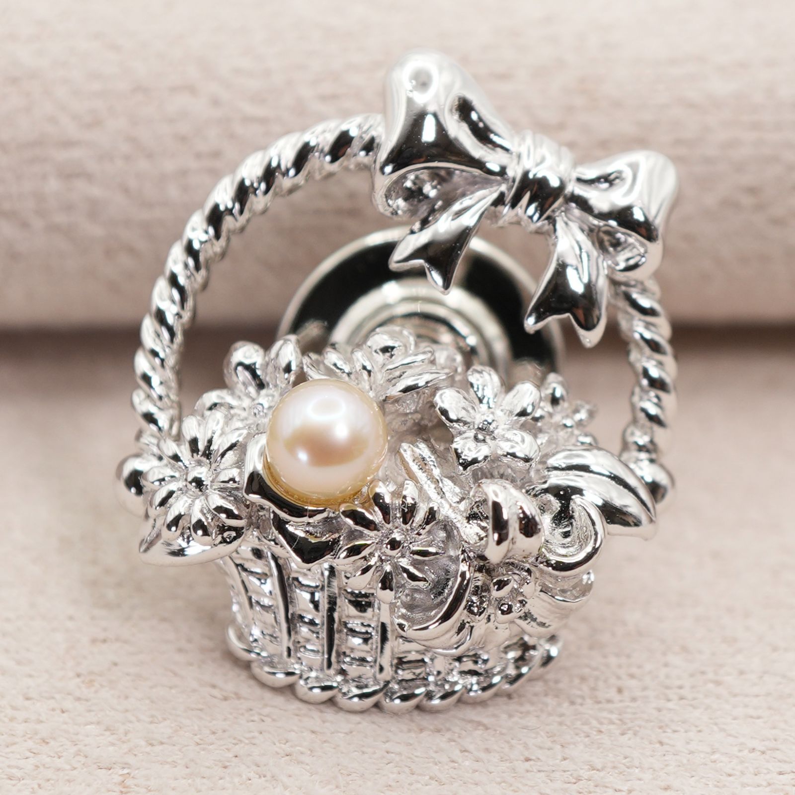 MIKIMOTO アウトレット シルバー パール ブローチ 307【ミキモト