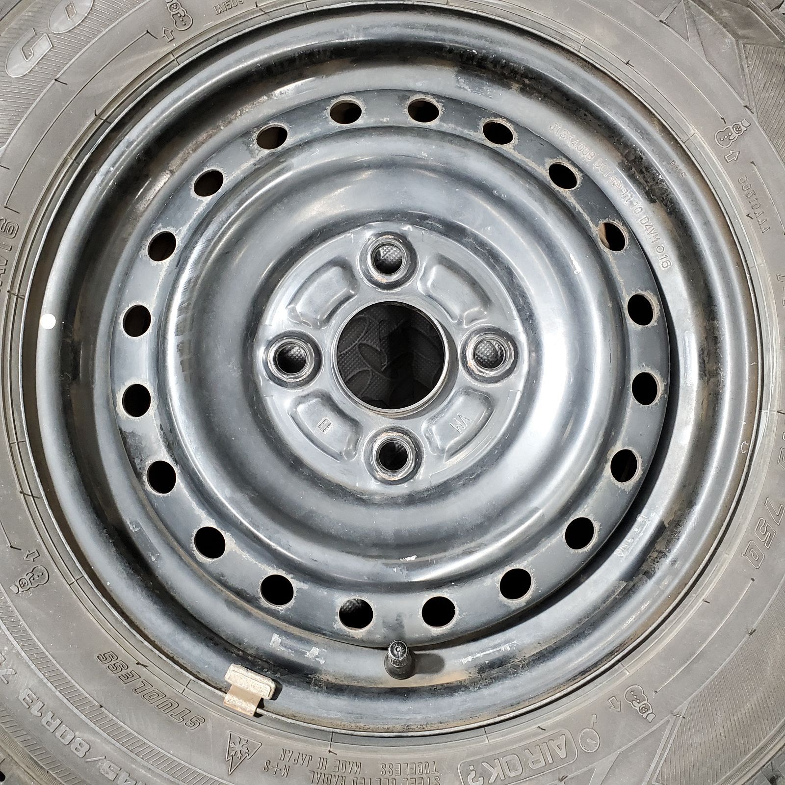 20年製 145 80 R 13 グッドイヤー アイスナビ6 ダイハツ ミラ ムーヴ タント スタッドレスタイヤ 1265