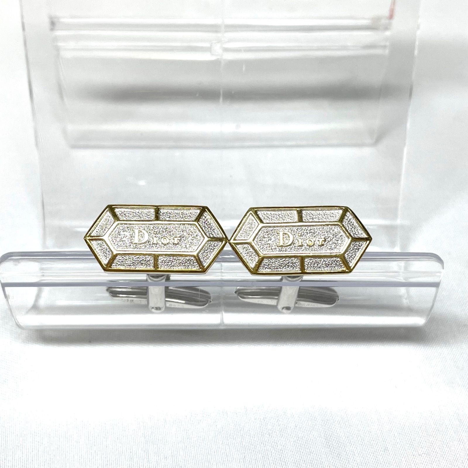DIOR ディオール ロゴ カフス ゴールド シルバー 43726