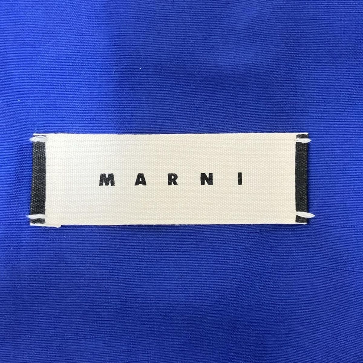MARNI(マルニ) ブルゾン サイズ44 S メンズ - ブラウン×ブルー 長袖