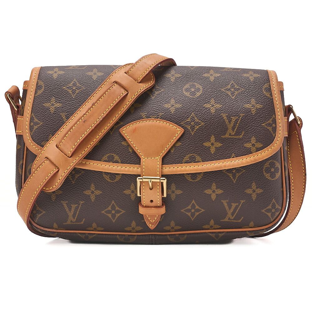 LOUIS VUITTON ルイヴィトン モノグラム ソローニュ ショルダーバッグ ブラウン ゴールド金具