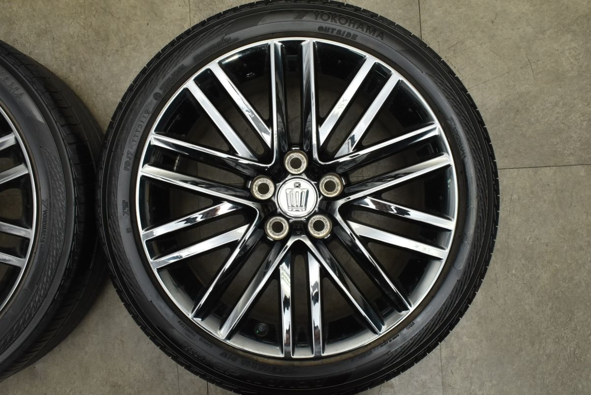  交換用に トヨタ 210 クラウン アスリート 18 in 8 J 40 PCD 114 3 ヨコハマ ミネルバ 225 45 R カムリ マークX プリウスα 流用 18インチ タイヤ ホイールセット