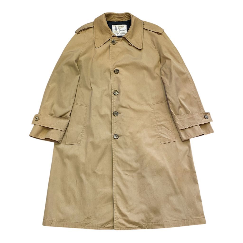 70s LONDON FOG ロンドンフォグ トレンチコート ミドル丈 ベルト無し