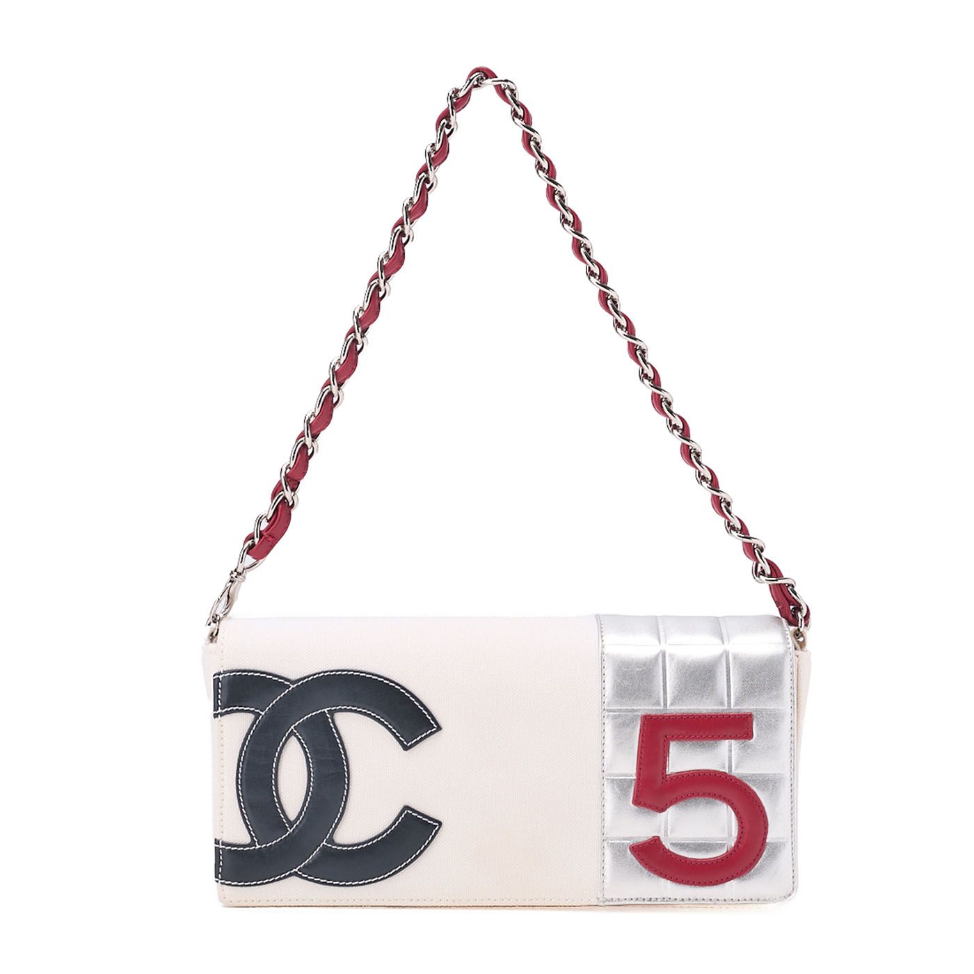 CHANEL シャネル ワンショルダーバッグ スポーツライン キャンバス バイ シルバー金具 レディースバッグ ブランド