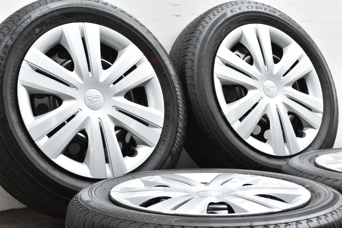 製 バリ溝 ダイハツ 14 in 4 5 J 45 PCD 100 ブリヂストン エコピア EP 150 155 65 R タント ムーヴ ウェイク スチール