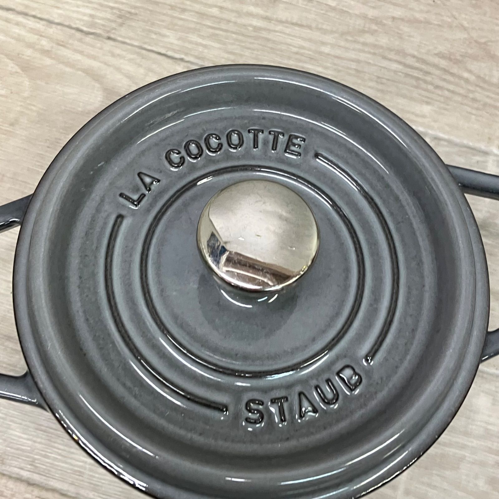 ストウブ ピコ ココット ラウンド 16cm グレー【00330d66】 - メルカリ