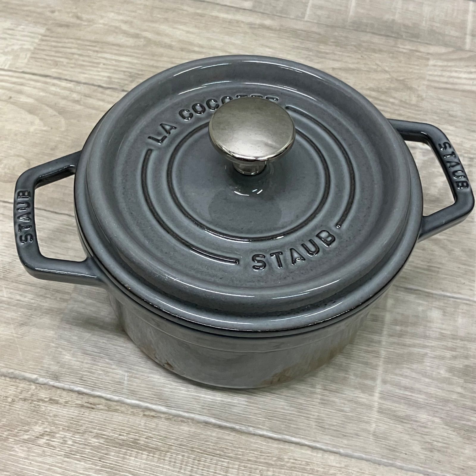 ストウブ ピコ ココット ラウンド 16cm グレー【00330d66】 - メルカリ