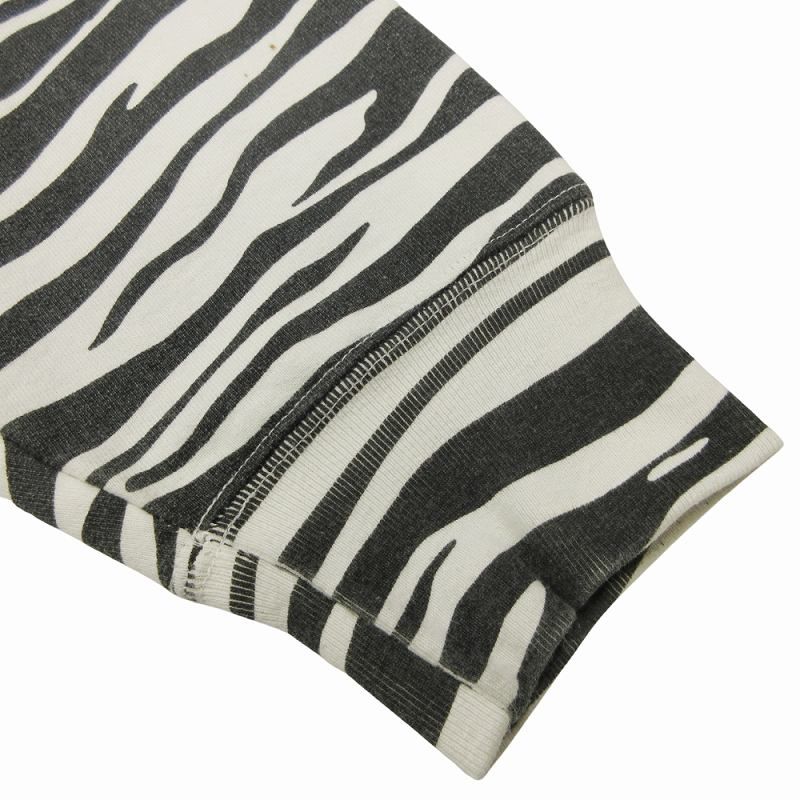 美品 22AW シュプリーム SUPREME Box Logo Crewneck Zebra ボックス