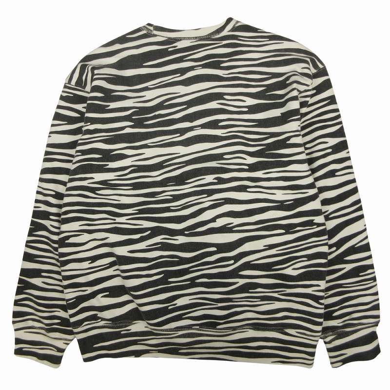 Supreme ゼブラ柄 長袖トレーナー 美品 22AW シュプリーム SUPREME Box Logo Crewneck Zebra ボックス