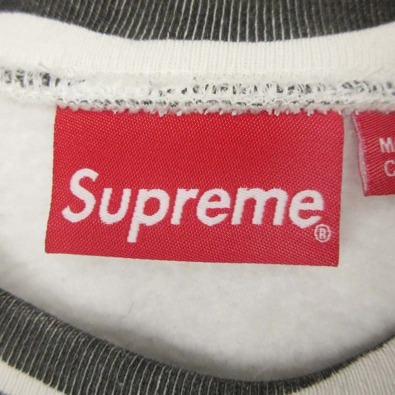 美品 22AW シュプリーム SUPREME Box Logo Crewneck Zebra ボックス