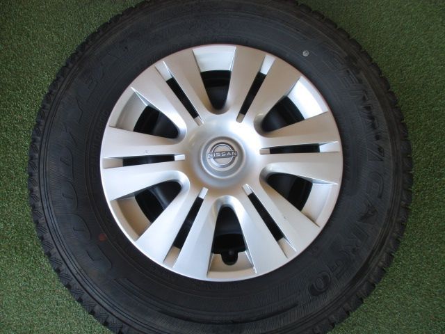 中古】 送料込み 日産純正スチール 195/80R15 スタッドレスタイヤ4本