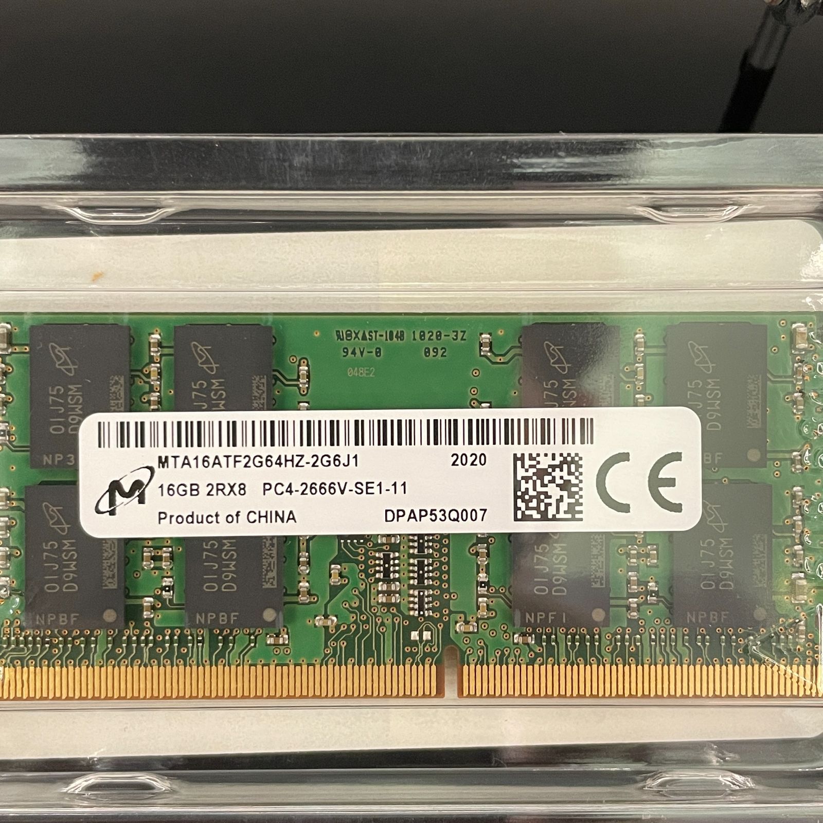 メモリ DDR 4 16 GBx 1 SO-DIMM ノートPC用 Crucial クルーシャル SODIMM PC 4-21300 4-2666 GB 組 PCパーツ ノートPC ノートパソコン