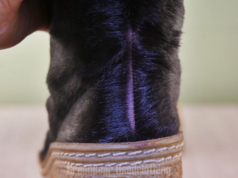  E 189 ドイツ製 ビンテージ レディースブーツ 黒 4.5 22.5 cm その他 靴