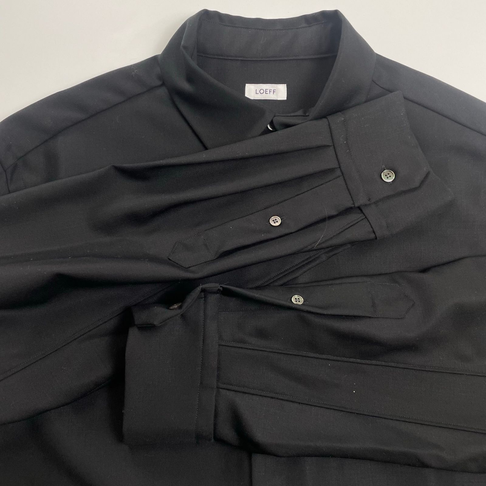 ロエフ ISETAN SALONE別注ウールシャツ LOEFF ISETAN SALONE別注 ロエフ 伊勢丹 / LF W GABA REG SHT