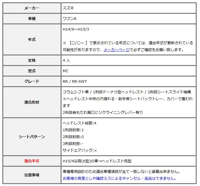車 Clazzio クラッツィオ シートカバー L ライン ワゴンR MC H14/9～H15/3 ES-0607